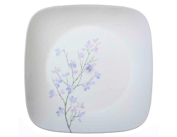 1 NEW Corelle Square JACARANDA 10 1/2" DINNER Plate PURPLE GRAY Floral