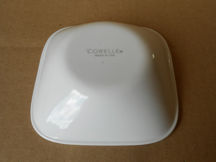 1 NEW Corelle SQUARE PURE WHITE 10-oz Dessert BOWL 5.25" x 1.5" Berry Sauce