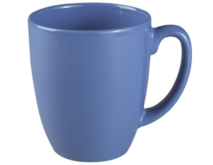 4 NEW Corelle 11-oz MEDIUM BLUE MUGS Cups *Cornflower Memphis Morning Spring Snowflake