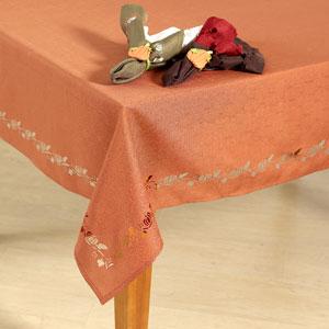 4-pk PUMPKIN HARVEST Laser Cut 17x17 DINNER NAPKINS Choose: IVORY ORANGE or DILL GREEN