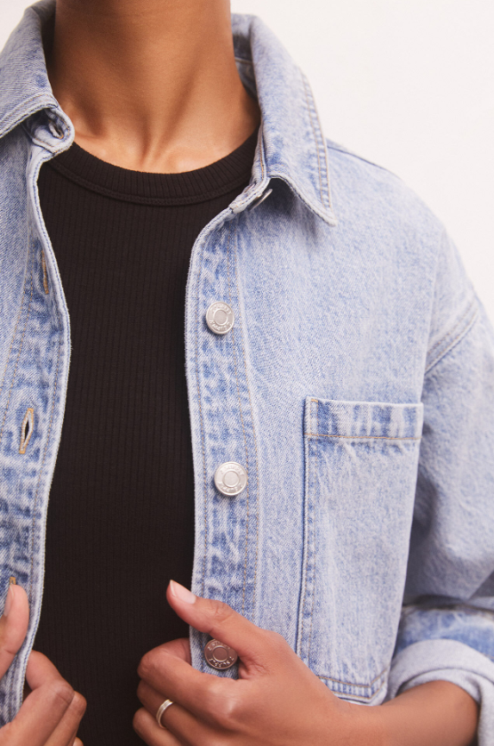 All Day Cropped Denim Jacket