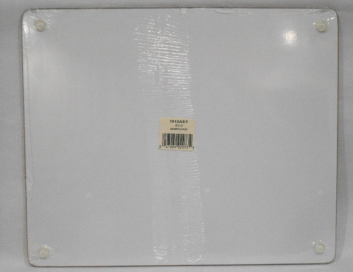 ❤️ APPLE HARVEST Fruit 15x12 COUNTER SAVER Tempered Glass Hot Plate Cutting Board