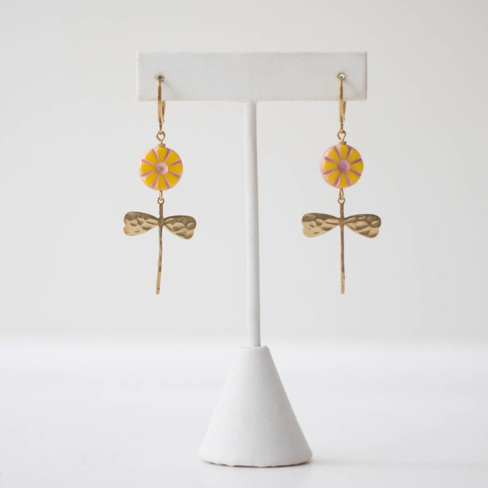 Brass Bloom Earrings