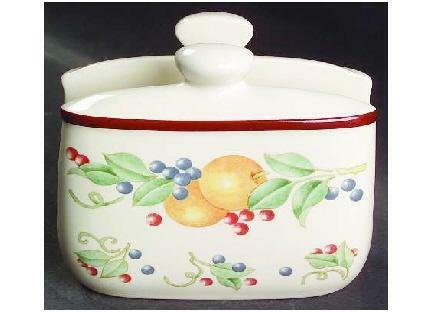 Corelle Coordinates ABUNDANCE Napkin Holder FRUIT HARVEST Ceramic Letter Hold NW