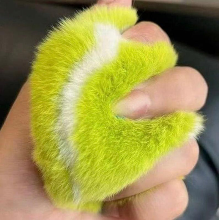 Fluffy Tennis Ball Bag Keychain/Charm