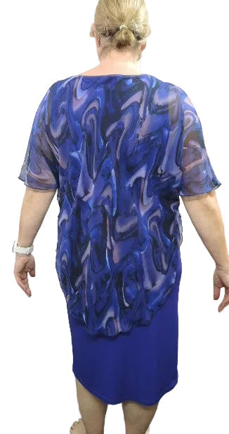 Formation Chiffon Overlay Dress