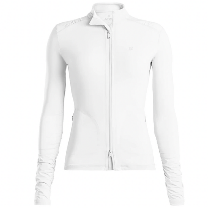 G/FORE Featherweight Full-Zip L/S Top - White
