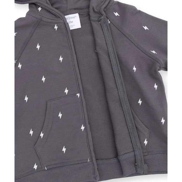 Lightning Bolt French Terry - Zip Hoodie