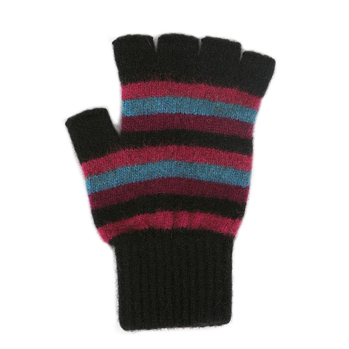 Fingerless gloves in colour Jewel