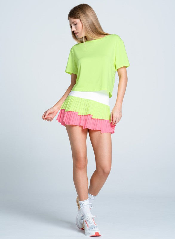 Lucky In Love Power Box Tee - Lemon Frost