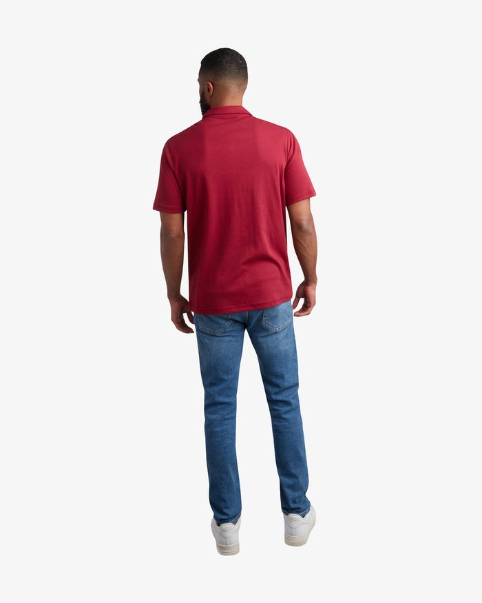 Men's Short Sleeve Interlock Polo - Redwood