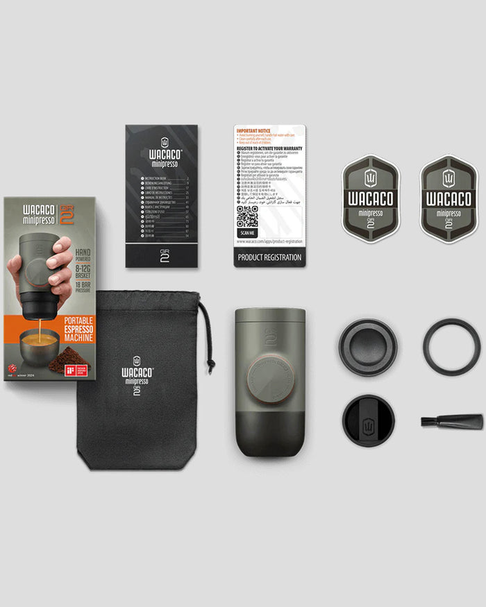 Minipresso GR2 Portable Espresso Machine - Gray Olive