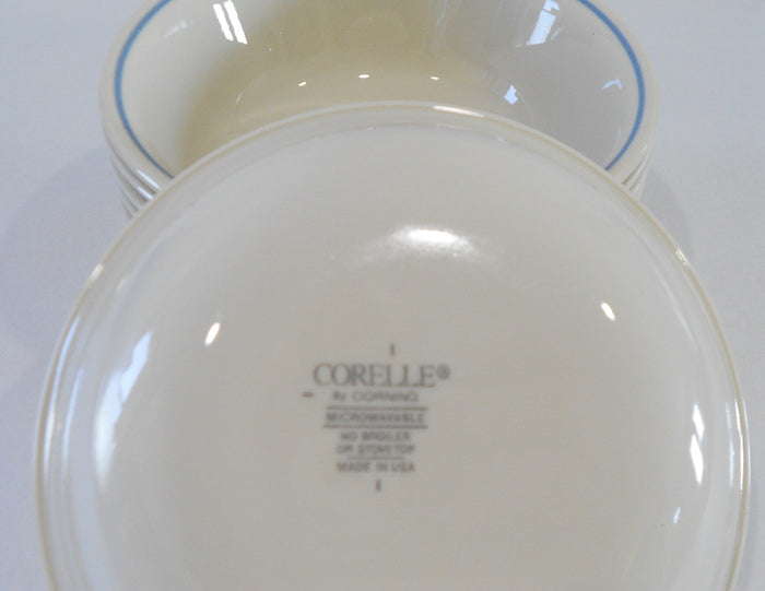 ❤️ NRM 1 Corelle FIRST of SPRING Sandstone 18-oz SOUP BOWL Cereal *Blue Rim