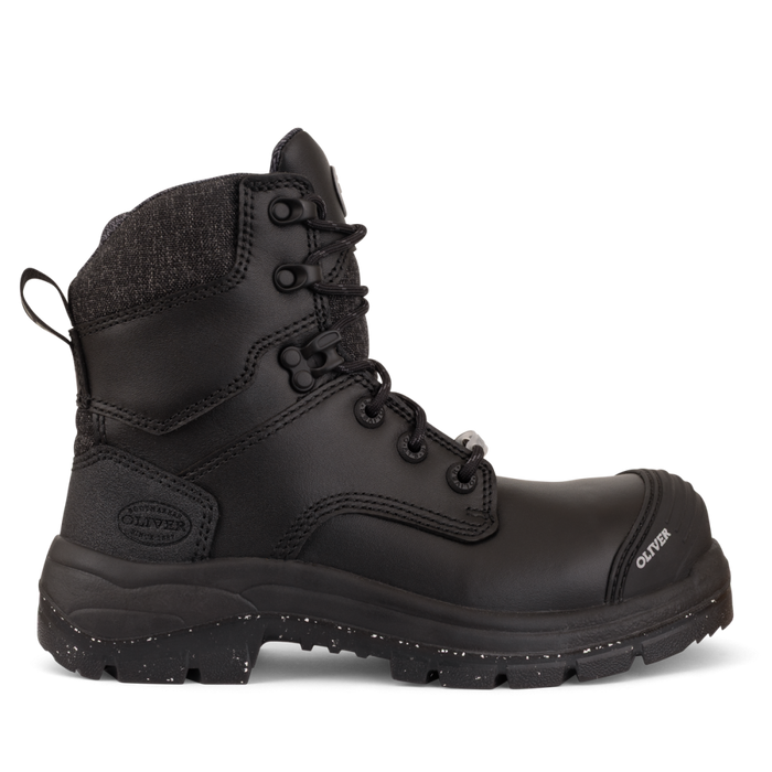 Oliver Women's Zip Sided Black Boot 150mm 59445Z