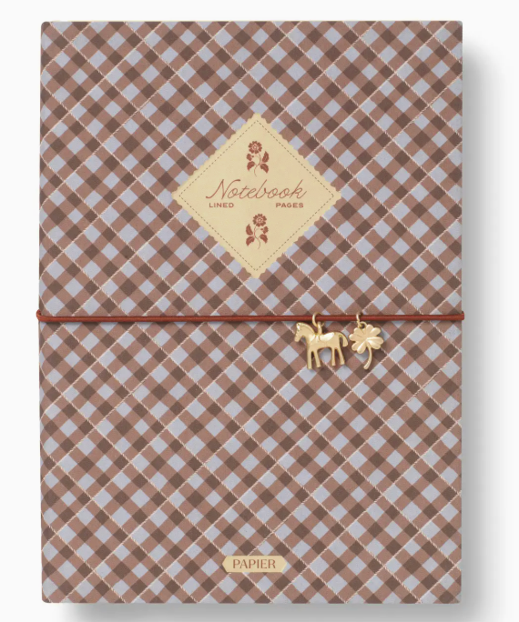 Papier - Petals & Plaid Lined Notebook