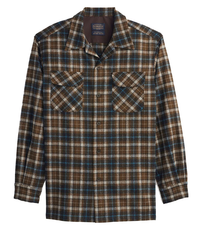 Pendleton Board Shirt - Brown Plaid
