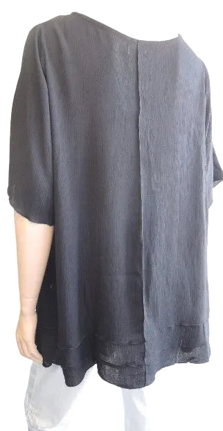 Plusss Crinkle Rayon Top