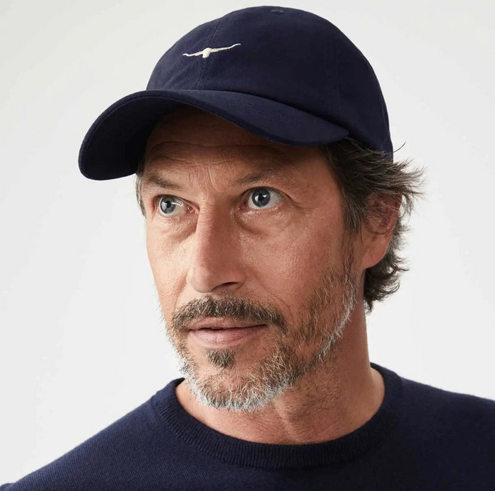 R M Williams Mini Longhorn Twill Cap - Navy