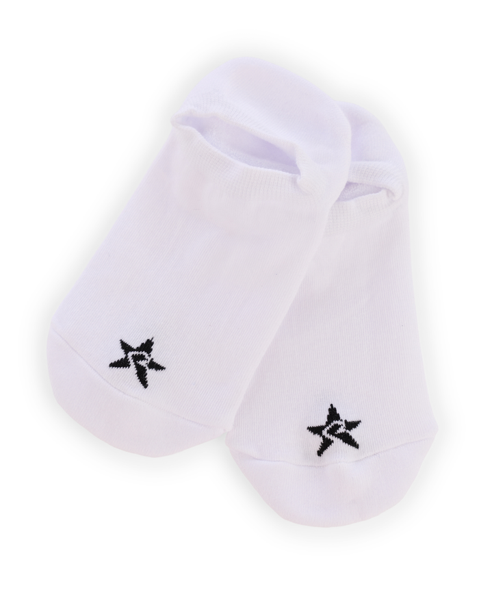Rebel Ankle Socks in White in Adult