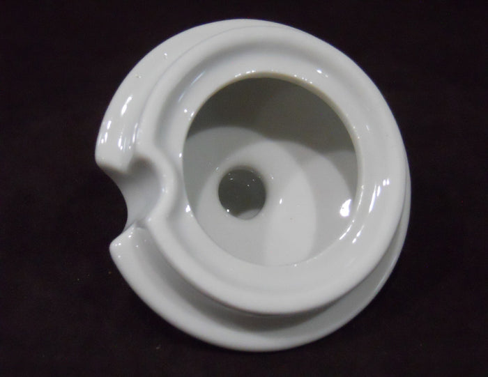 *Replacement CORELLE White Porcelain SUGAR BOWL LID Knob Top w/Spoon Notch