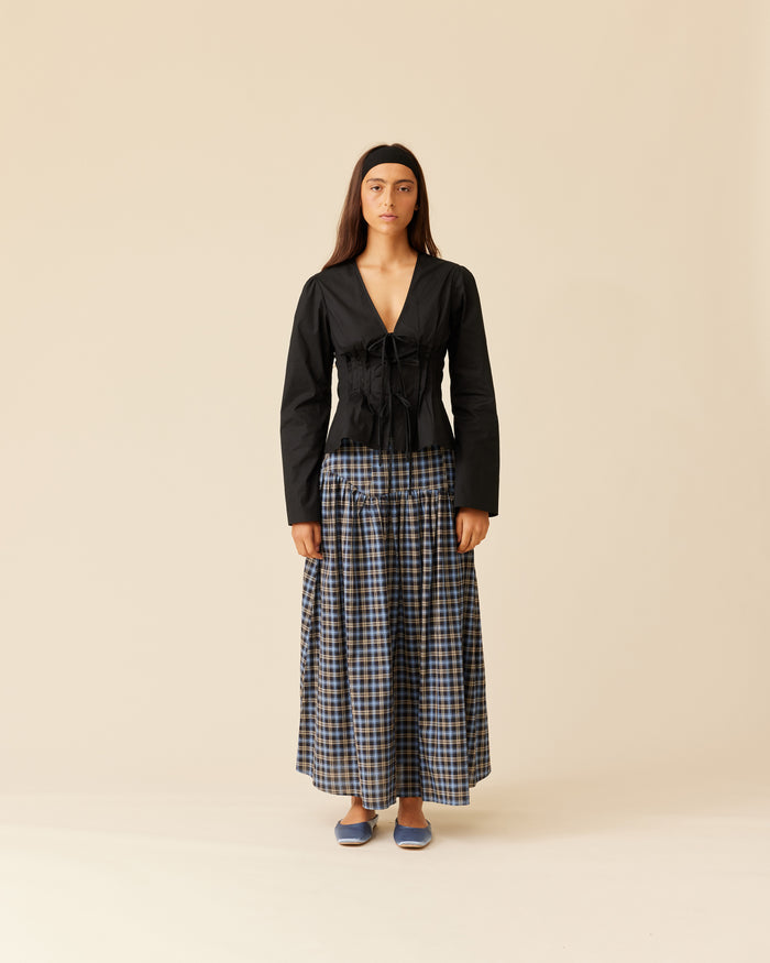 SIMONA LONG SLEEVE BLOUSE BLACK