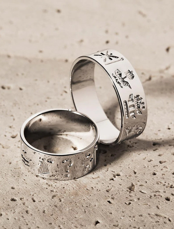 Sterling Silver History of Ireland Ring