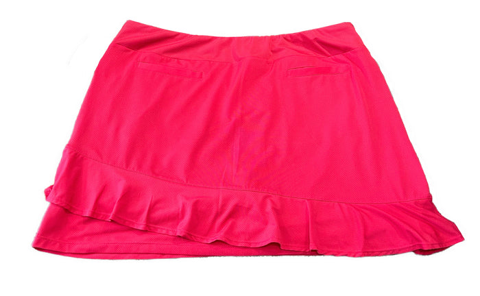 Tail White Label Pink Ruffled Layer Skort Size XL