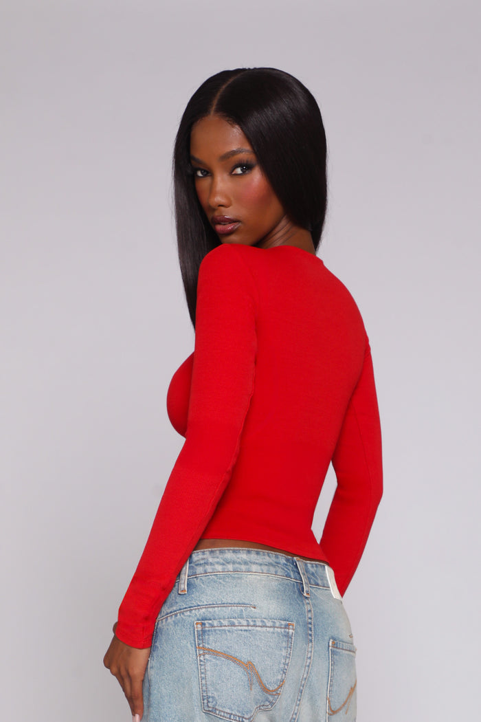 VALLEY LONG SLEEVE / CHERRY