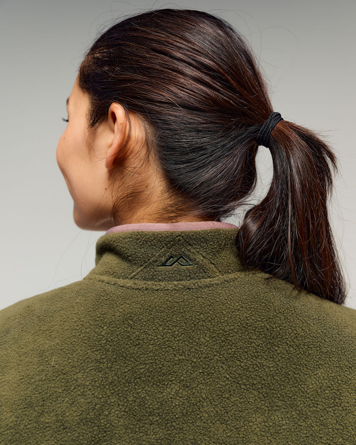 Women's Trailhead Fleece 1/4 Zip Pullover - Light Moss/Thistle