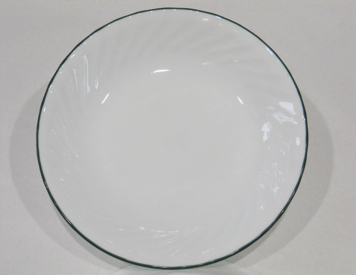 ❤️ 1 Corelle CALLAWAY IVY 20-oz Coupe PASTA SOUP STEW BOWL 8.5" *Green Swirl Rim