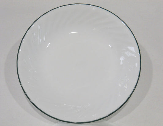 ❤️ 1 Corelle CALLAWAY IVY 20-oz Coupe PASTA SOUP STEW BOWL 8.5" *Green Swirl Rim
