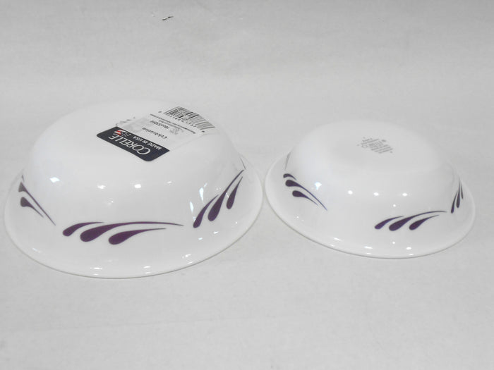 1 Corelle CELEBRATION BOWL Purple Splash CHOOSE: 18-oz Soup OR 10-oz Dessert NEW