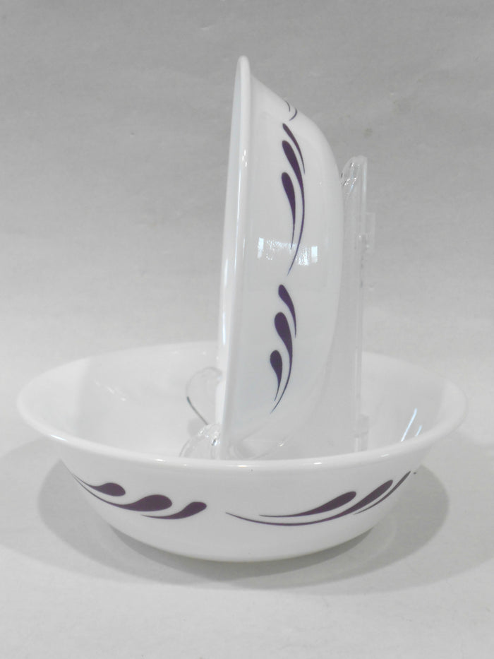 1 Corelle CELEBRATION BOWL Purple Splash CHOOSE: 18-oz Soup OR 10-oz Dessert NEW