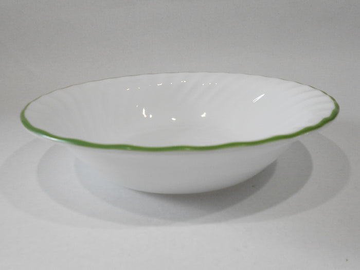 ❤️ 1 Corelle CHUTNEY or DELICATE ARRAY 18-oz Swirled SOUP CEREAL BOWL Green Rim