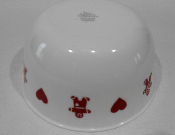 ❤️ 1 Corelle GINGERBREAD MEN & HEARTS 28-oz Super SOUP BOWL Christmas Valentines