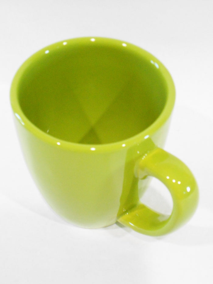1 Corelle LIME GREEN 11-oz MUG Stoneware Cup *Neo Leaf, South Beach, Garden Sketch