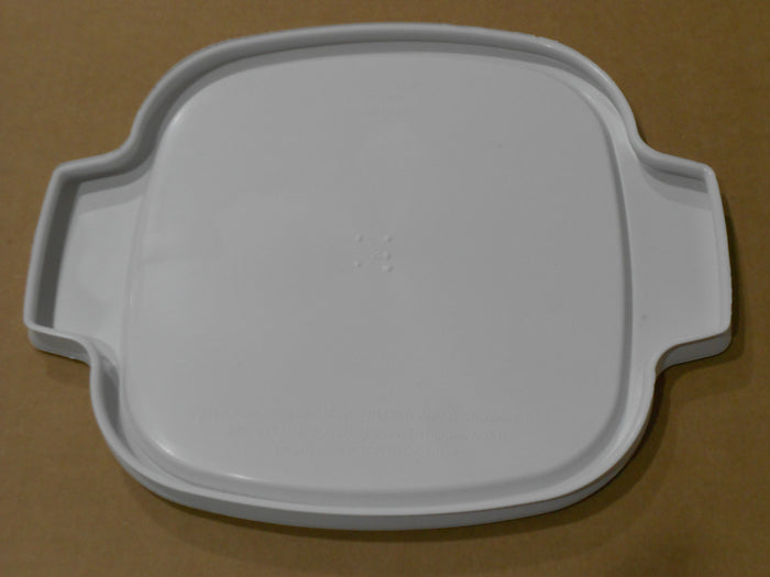 ❤️ 1 CORNINGWARE 2 Qt / 3 Qt White PLASTIC COVER A-2-PC Tab Casserole Storage Lid