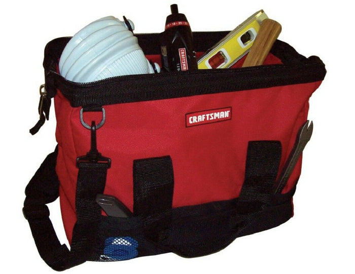 16" Craftsman TOOL BAG 600 Denier TOUGHWEAR 21 Pocket *Steel Mouth *Rubber Feet