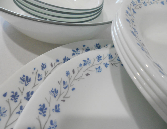 ❤️ 17-pc Corelle LILAC BLUSH DINNERWARE SET Plates Bowls *Purple Blue Floral
