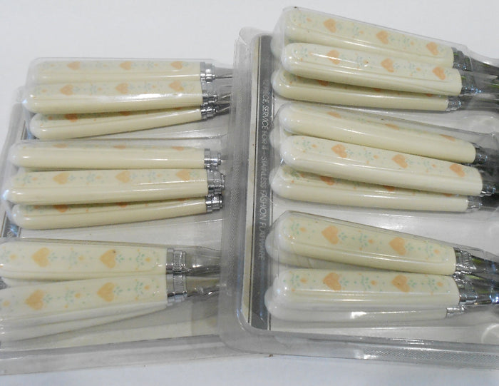 ❤️ 24-pc Corelle FOREVER YOURS FLATWARE SET Regent Sheffield Forks Knives Spoons