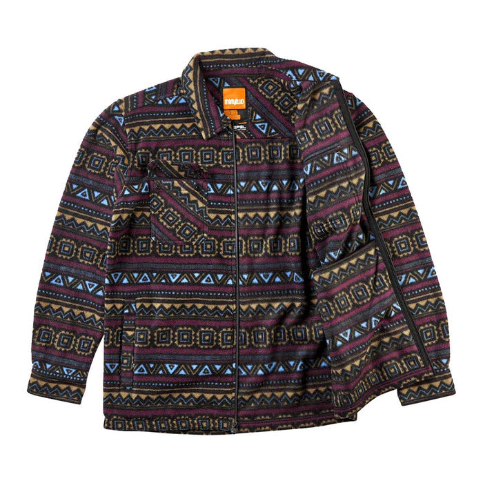 32 2026 Rest Stop Zip Fleece Shirt - Maroon