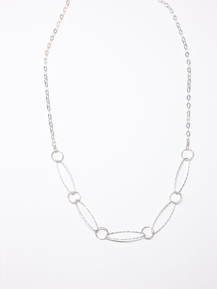 5 Links Necklace in Silver