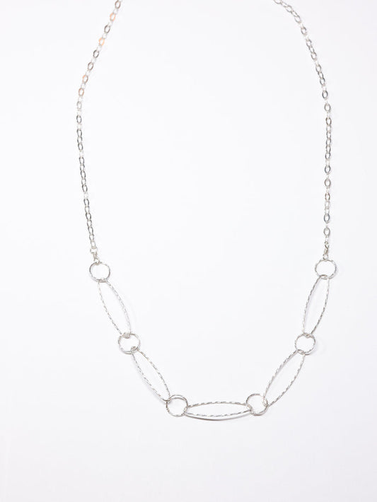 5 Links Necklace in Silver