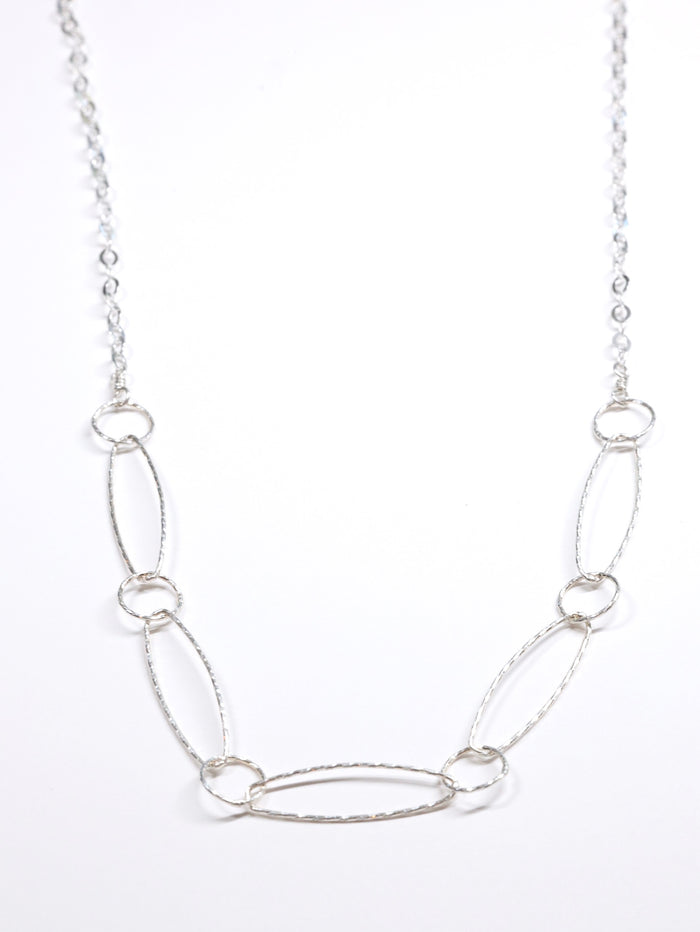 5 Links Necklace in Silver