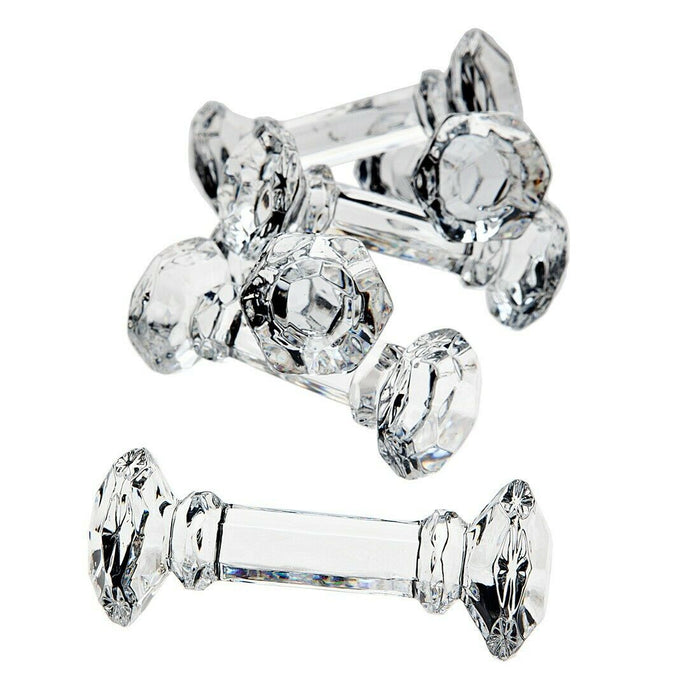 6-pc GODINGER Fine Dining DUMBBELL KNIFE RESTS Elegant Clear 24% Lead Crystal