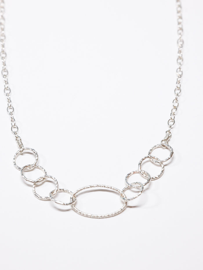 Abby Diamond Cut Sterling Silver Necklace