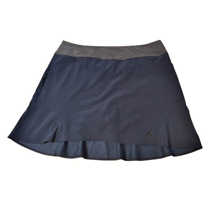 Adidas Navy Skort w/ White & Navy Waistband Size L