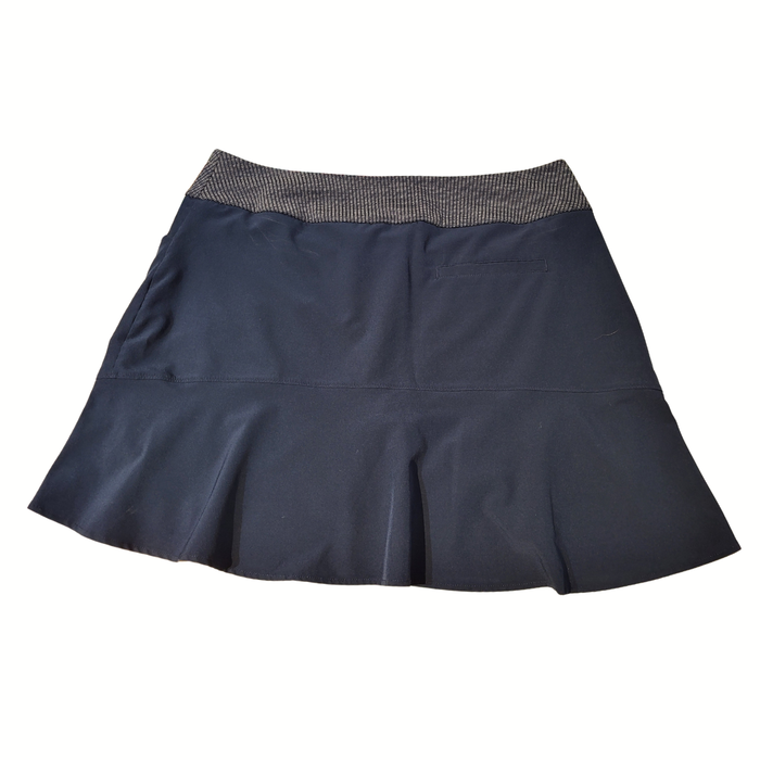 Adidas Navy Skort w/ White & Navy Waistband Size L