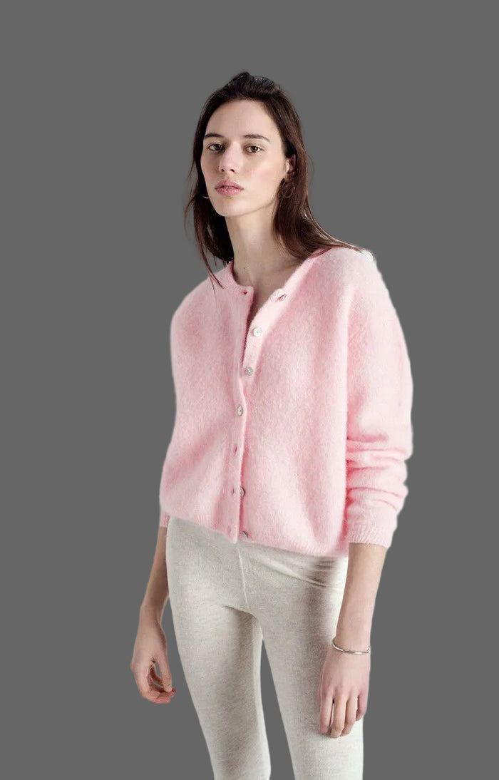 American vintage Cardigans ML Col Rond Dragee/C