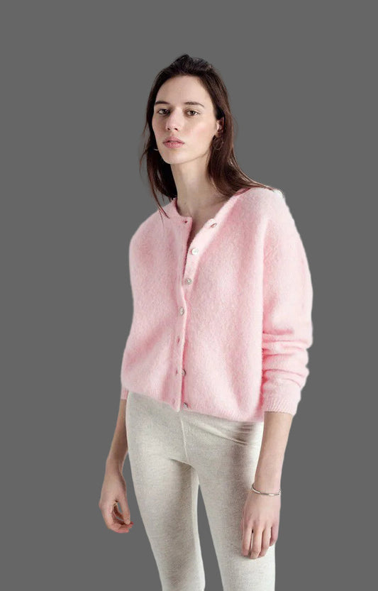 American vintage Cardigans ML Col Rond Dragee/C